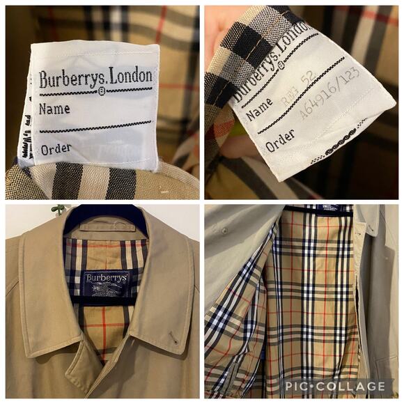 Burberry Beige Classic Trench Coat Vintage Jacket Full Novacheck Lining Cotton - Picture 7 of 12